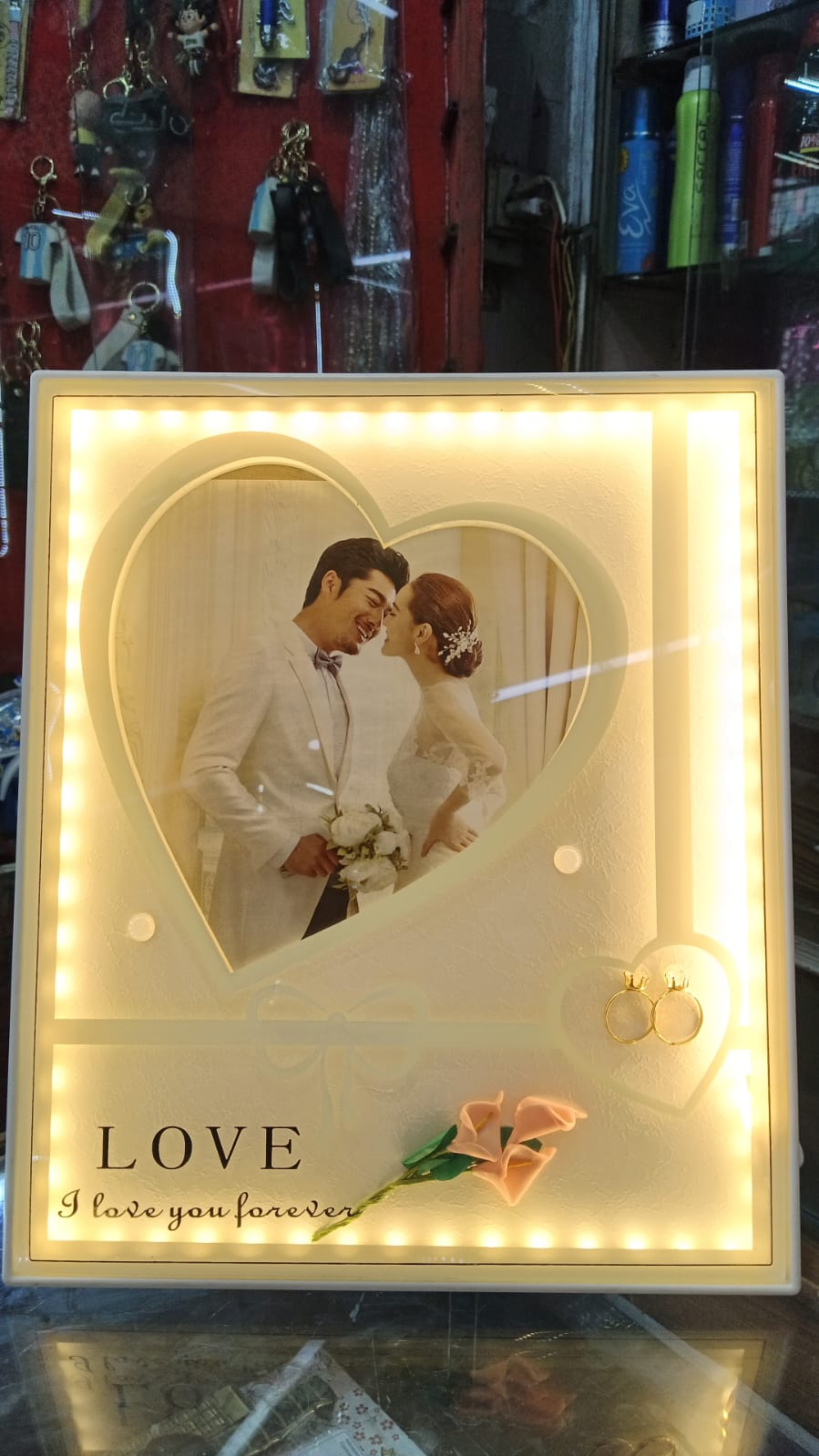 PHOTO FRAME WITH LIGHTS