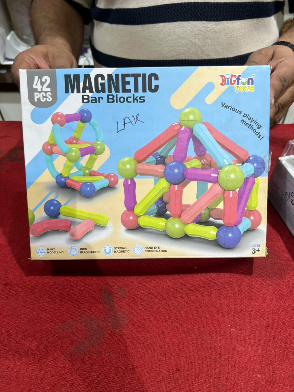 MAGNETIC BAR  BLOCKS 42 PCS