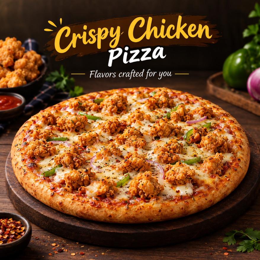 CRISPY CHICKEN PIZZA
